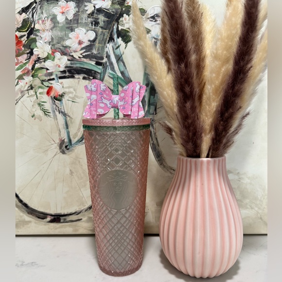 SOLD🌷STARBUCKS 2023 summer jeweled pearl pink tumbler ✨ - Picture 15 of 15